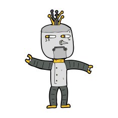 Cartoon Robot N407