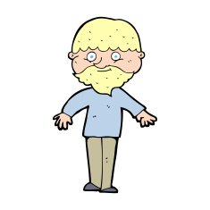 cartoon happy man N693