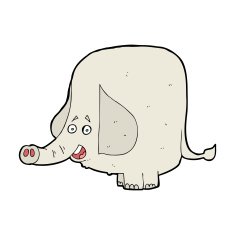 cartoon happy elephant N21