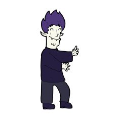 cartoon excited vampire N15