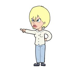 cartoon woman accusing N27