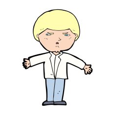 cartoon annoyed man N120