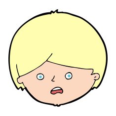 cartoon unhappy boy N85
