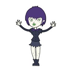 Cartoon Vampire Girl N347
