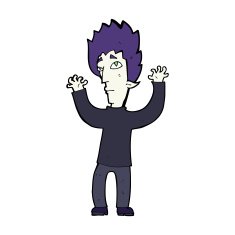 cartoon vampire giving up N15