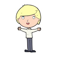 cartoon happy boy N355