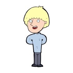 cartoon happy man N699
