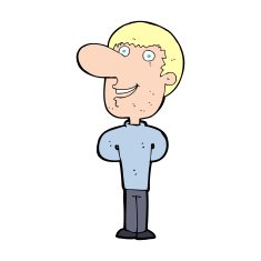 cartoon happy man N700