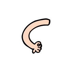 cartoon arm N234