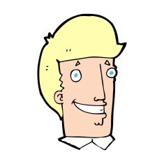 cartoon happy man N701
