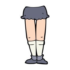 cartoon female legs N68