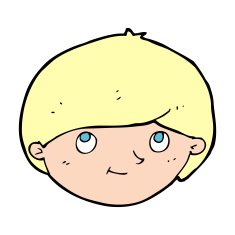 cartoon happy man N703