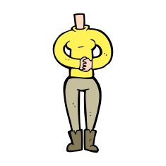 cartoon female body (add photos or mix and match cartoons) N335