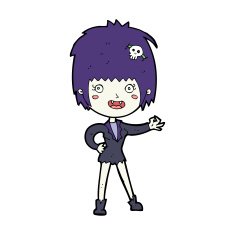 Cartoon Vampire Girl N348