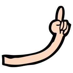 cartoon arm N238
