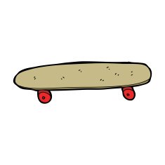Cartoon Skateboard N103