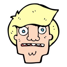 cartoon shocked face N29