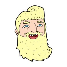 cartoon man with beard laughing N8
