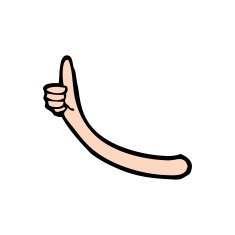 cartoon arm gesture N24