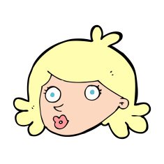 cartoon pretty face N14