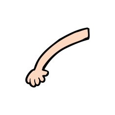 cartoon arm N242