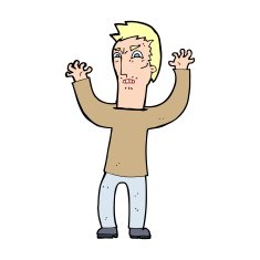cartoon angry man N154
