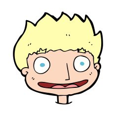 cartoon happy boy N359