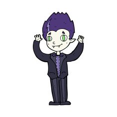 cartoon vampire boy N16