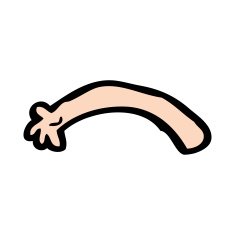 cartoon arm N244