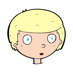 cartoon curious boy N59