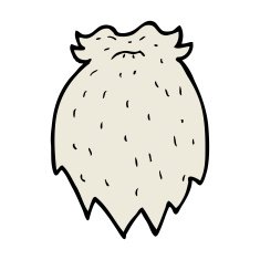 cartoon fake beard N16