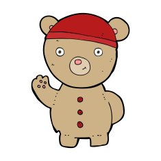 cartoon teddy bear N446