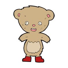 cartoon teddy bear N447
