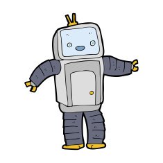 Cartoon Robot N408