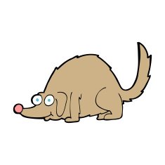 cartoon happy dog N113