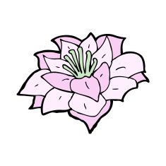 cartoon flower N620