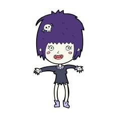 Cartoon Vampire Girl N350