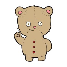 cartoon teddy bear N449
