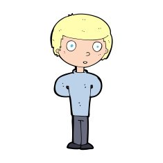 cartoon worried man N153