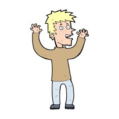 cartoon excited man N150