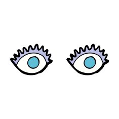 Cartoon Eyes N186