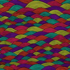 seamless abstract hand-drawn pattern waves N7