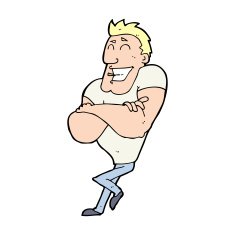 cartoon muscle guy N11