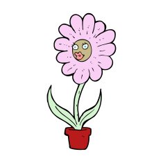 cartoon flower N621