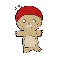 cartoon funny teddy bear N25