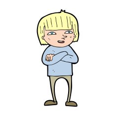 cartoon happy person N46