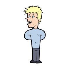 cartoon happy man N711