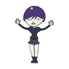 Cartoon Vampire Girl N351