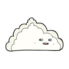 cartoon cloud N112