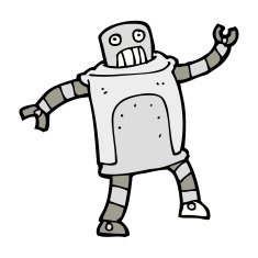 Cartoon Robot N410